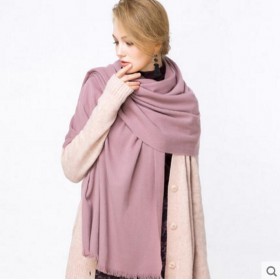 Pure Cashmere Scarves Light Purple Women Fashional Winter Scarf